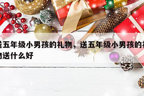 送五年级小男孩的礼物，送五年级小男孩的礼物送什么好