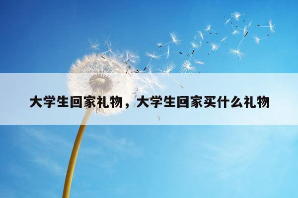 大学生回家礼物，大学生回家买什么礼物