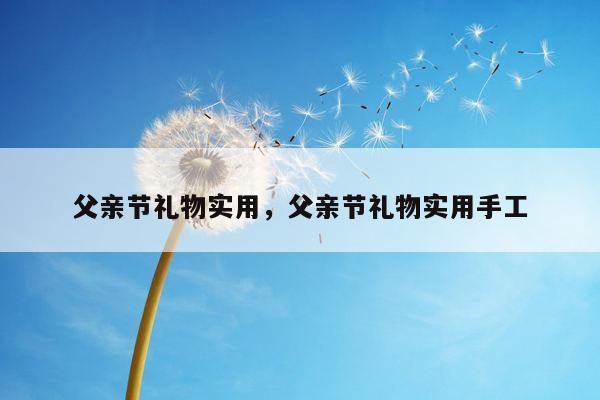 父亲节礼物实用，父亲节礼物实用手工