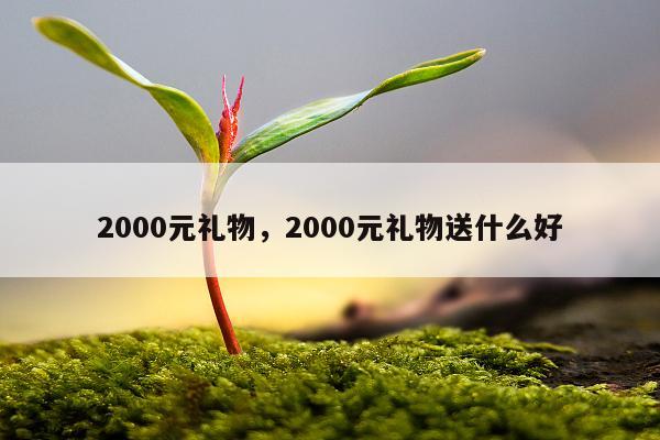 2000元礼物，2000元礼物送什么好