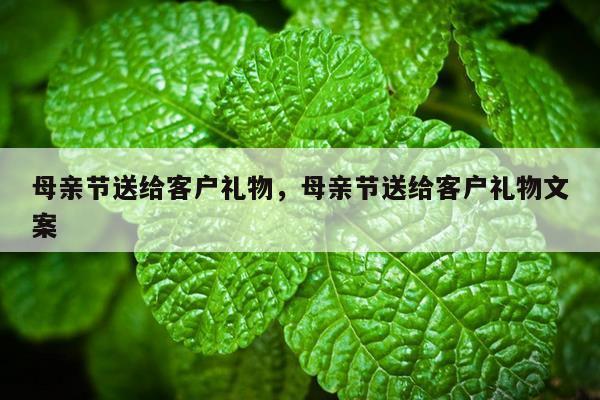 母亲节送给客户礼物，母亲节送给客户礼物文案