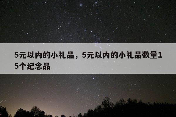 5元以内的小礼品，5元以内的小礼品数量15个纪念品