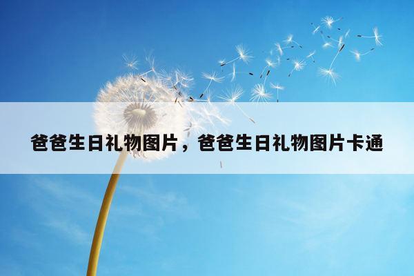 爸爸生日礼物图片，爸爸生日礼物图片卡通