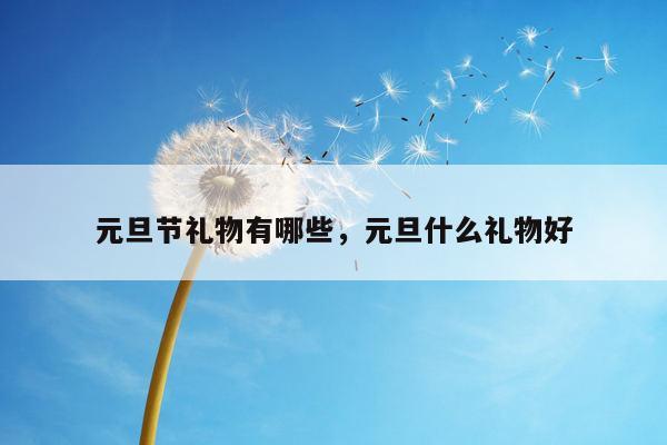 元旦节礼物有哪些，元旦什么礼物好