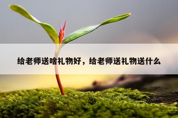 给老师送啥礼物好，给老师送礼物送什么